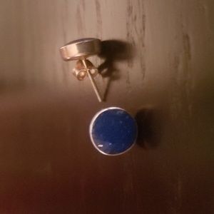 Studs Earrings Silver 925 Lapizlazuli- made in Chile